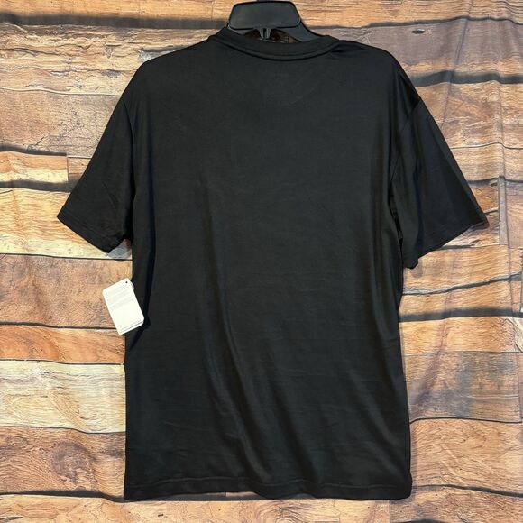Reebok Delta Core Medium T-Shirt Black Short-Sleeve Classic Moisture Management - Picture 6 of 12